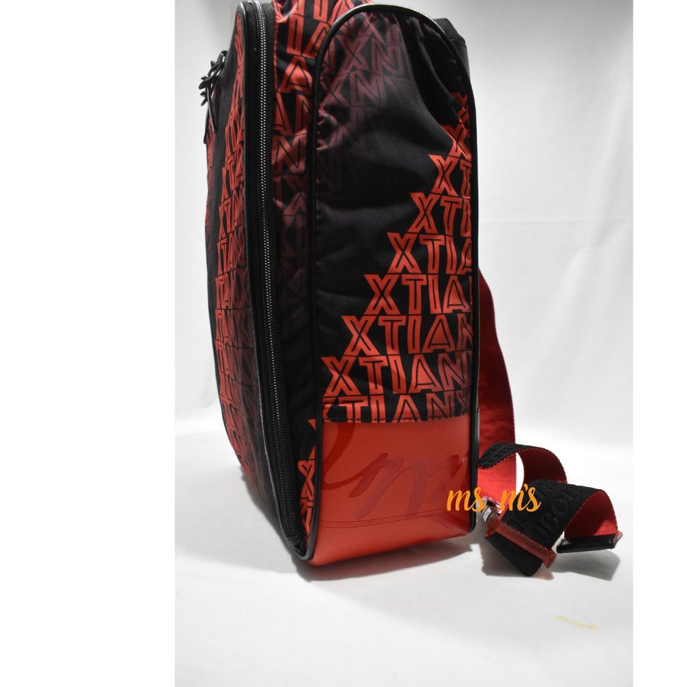 NWT Christian Louboutin Red Black Nylon Backpack - Picture 7 of 11